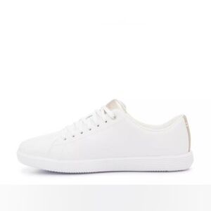 Cole Haan Leather Grand Crosscourt II Sneakers in White/Rose Gold Size 8